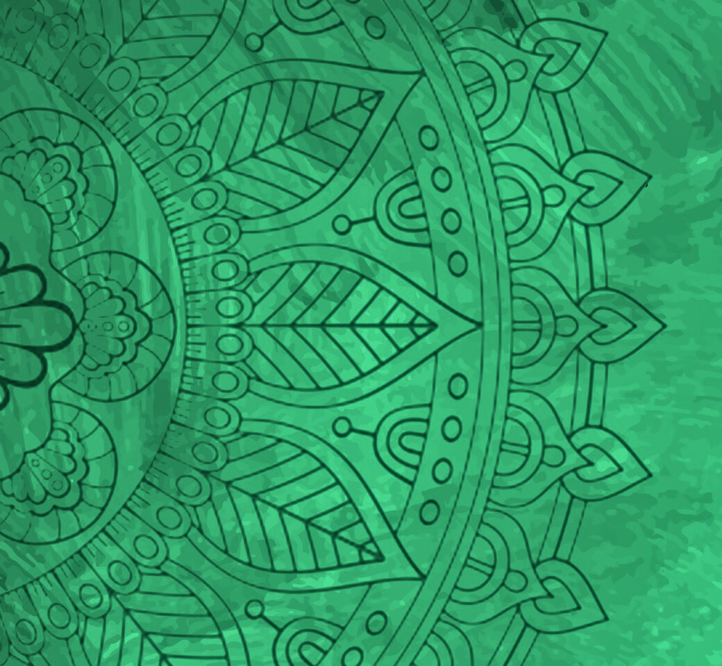 Green mandala