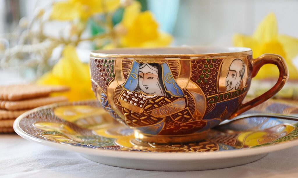 Japanese art teacup