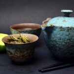 Turquoise tea set